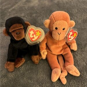 TY Beanie Babies “Bongo” & “Congo” Set